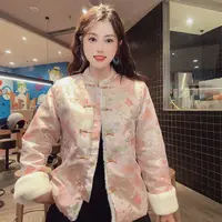 【喜上眉梢】新中式气质三色加绒加厚双面穿喜上眉梢冬款长袖上衣HJ