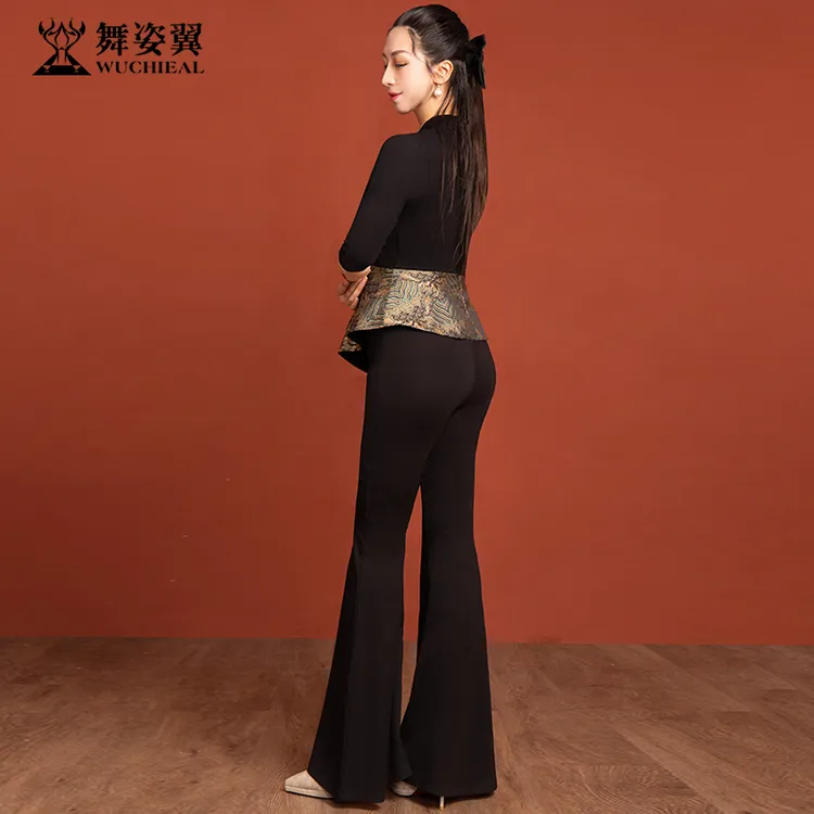 舞姿翼修身形体衣礼仪服可外穿2025新款训练走秀练功服套装XT1263