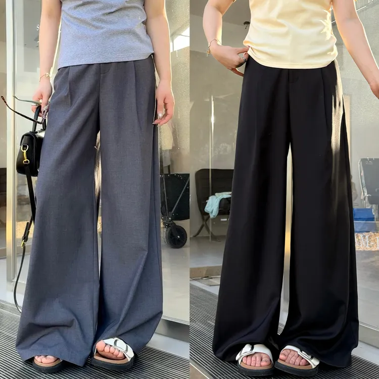 裂渡宣宣【穿出风度】微胖大码女时尚百搭显瘦西装休闲裤ZY505V02