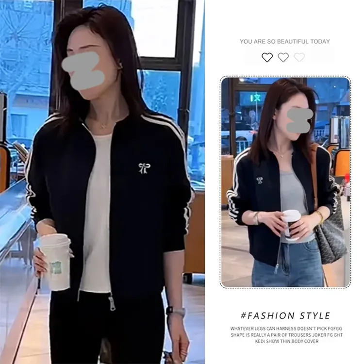 秋季韩系穿搭拉链开衫卫衣女2025新款运动风短款休闲百搭外套上衣