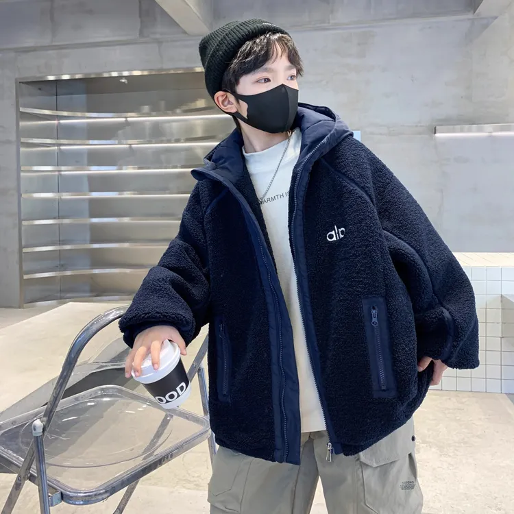 儿童装男童夹棉外套秋冬款2025新款冬季中大童冬装男孩加厚衣服潮
