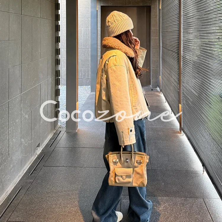 COCO ZONE 刘 一一 “白巧”90白鹅绒单排扣翻领鹅绒服CD2A3164