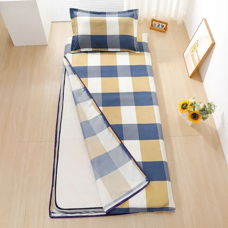 100%亲肤棉褥子套学生宿舍床垫保护套单人床90x190拉链式垫套褥罩