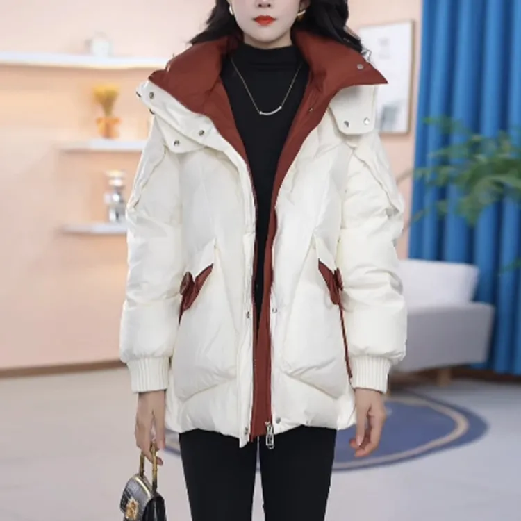 【羽绒服】2025冬季白鸭绒羽绒服百搭新款时尚气质休闲保暖羽绒服