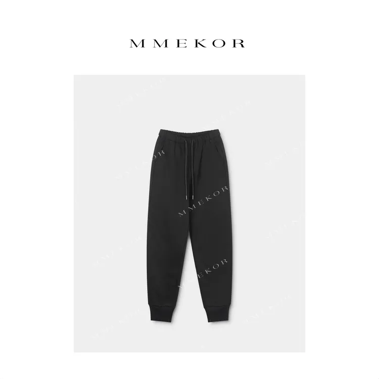 MMEKOR“煤球卫裤”2025新款秋款暗黑内啡肽加绒休闲裤 50022