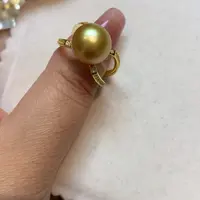 海水珍珠戒指银S925镶嵌