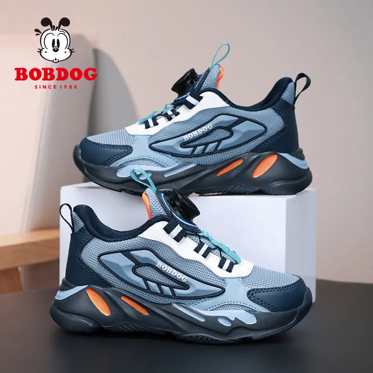 巴布豆2025男女童秋冬皮面软底爆款透气百搭儿童运动休闲鞋