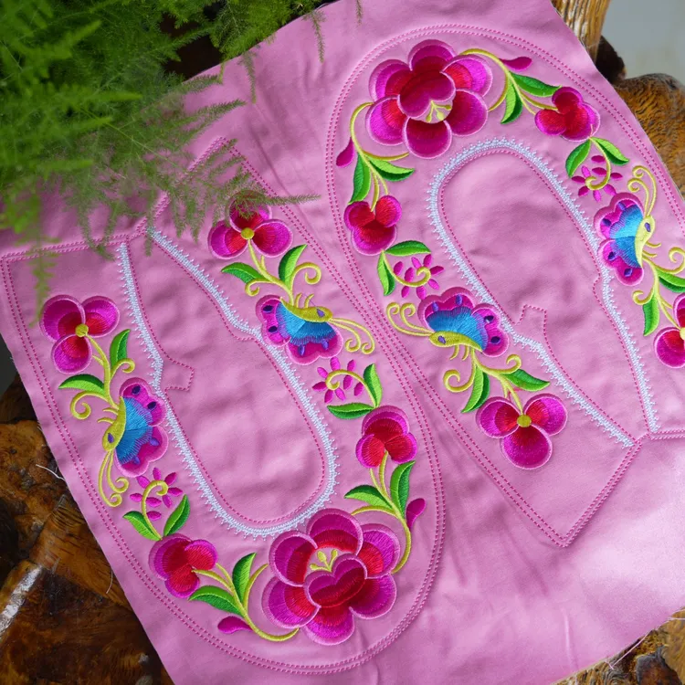 鞋面绣花鞋布底鞋民族风手工鞋布面纯手工布袼褙绣2个颜色可选