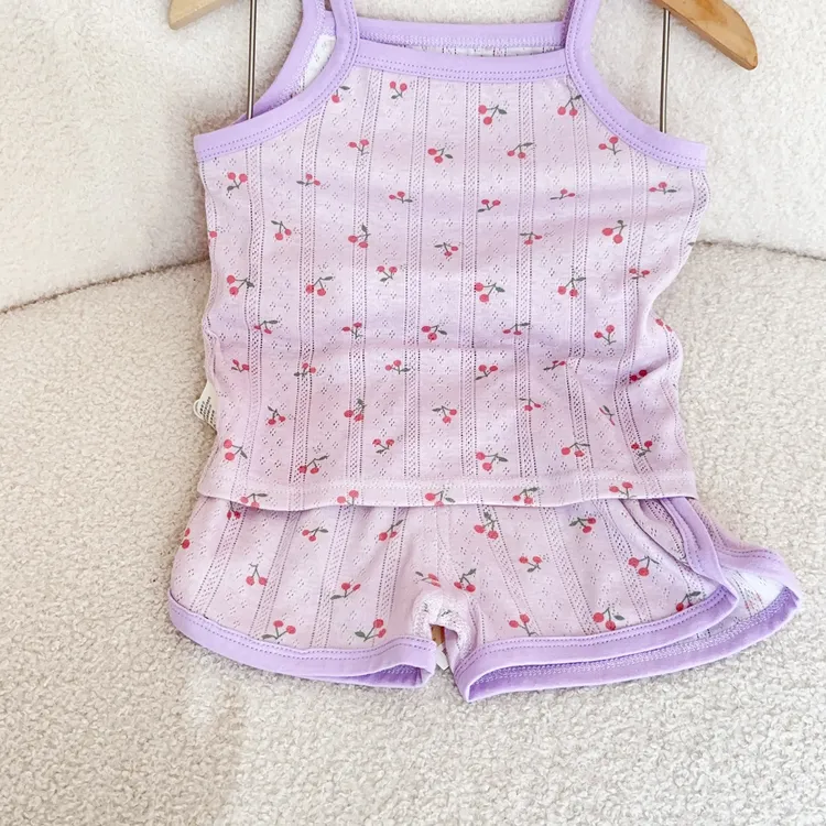 左羽【53227-5樱桃】吊带套装