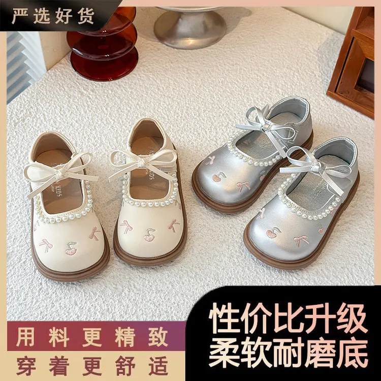 女童鞋子小皮鞋2025夏秋新款公主鞋女宝宝防滑软底洋气单鞋表演鞋