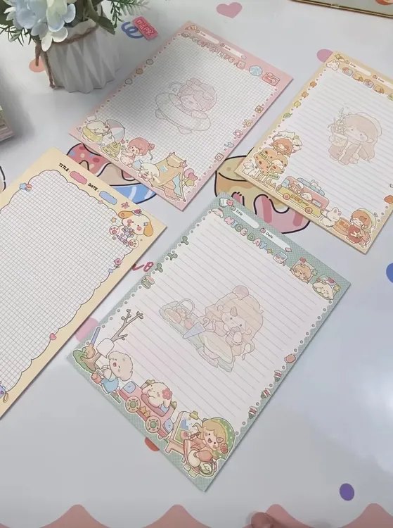 可撕拍纸本大号便签本无粘性彩色加厚学生可爱笔记本初高中生大学