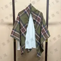 （苹果绿格纹）厚款85*180左右三角巾围巾
