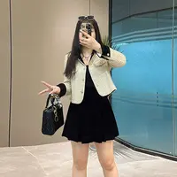 【艾薇】大码法式小香风外套女秋季气质高级感外套高腰半身裙两件套