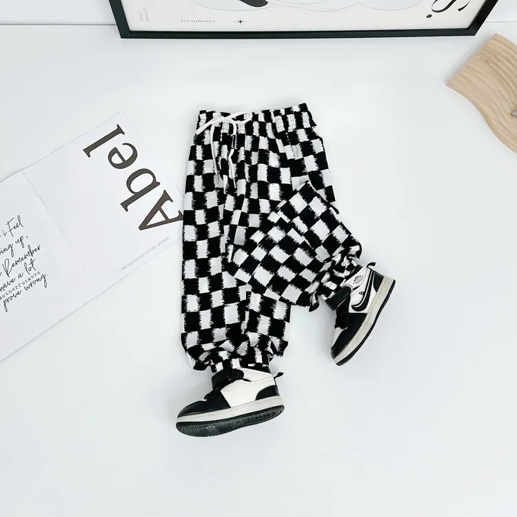 男童裤子薄款宽松休闲裤防蚊长裤儿童时尚潮WK25062 悠悠童话童装