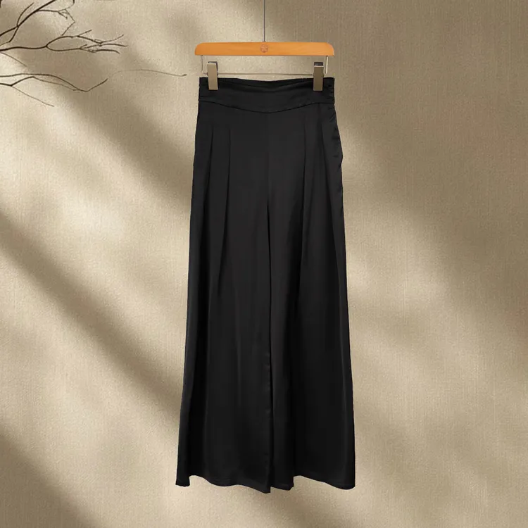 [曜石]2025秋季新款中式阔版阔腿裤 高级感出行休闲裤1124