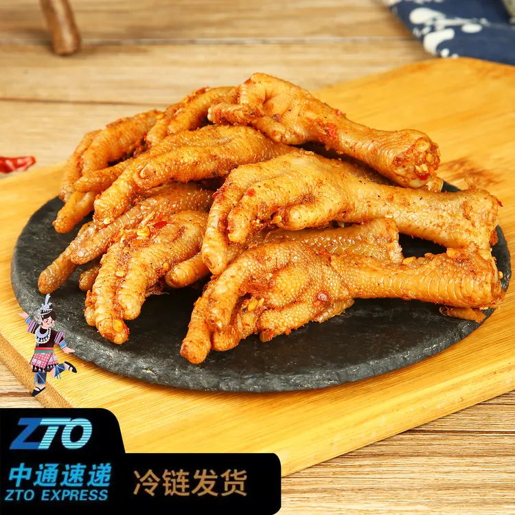祥企佤味鸡脚菜根小鸡脚有骨鸡爪香辣网红同款零食