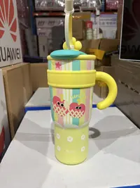 高颜值带把手巨无霸大容量夏季水杯塑料吸管杯茶仓Bobo冰霸杯子