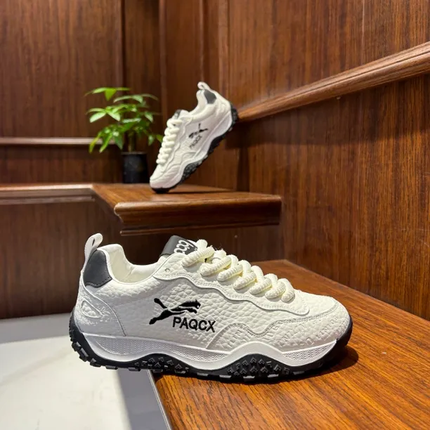 【文麒潮鞋】秋冬新款男鞋皮面韩版简约轻奢百搭时尚软底男士休闲鞋