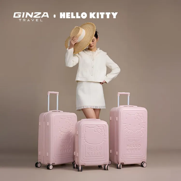 Hello Kitty联名24寸女学生可爱大容量旅行拉杆箱静音轮pc行李箱