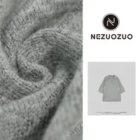 NEZUOZUO【Y家中袖羊毛衫】进口精仿100羊毛口袋翻领慵懒风毛衣