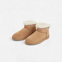 经典溢毛设计羊毛加绒加厚短靴棉靴JH011