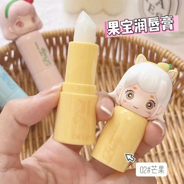 果宝甜梦唇膏可爱卡通设计水果味水润滋养润唇膏