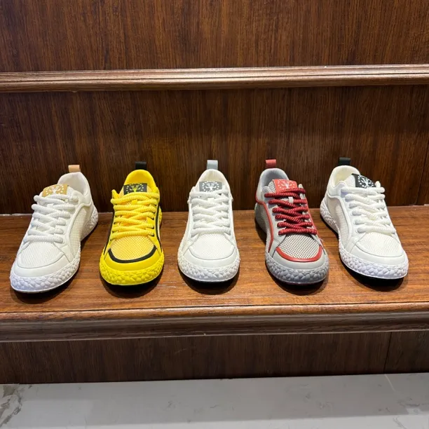 广州CDS拼色夏季低帮运动风时尚休闲鞋透气运动鞋百搭男士网面