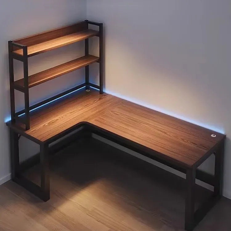 转角电脑桌型台式家用电竞桌书桌书架卧室学习桌办公桌椅游戏桌