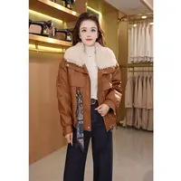 2025冬季新款时尚气质款短款休闲洋气大翻领韩版羽绒服
