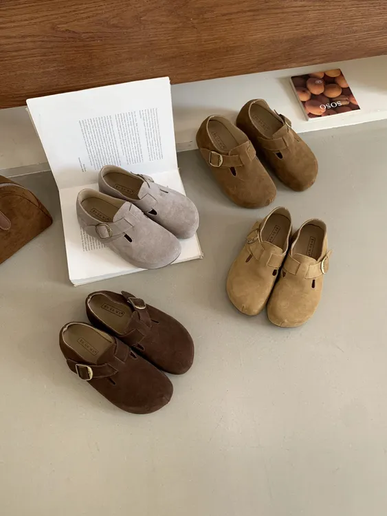 春秋皮鞋厚底韩版百搭法式休闲风复古鞋子博肯鞋软底外穿防滑