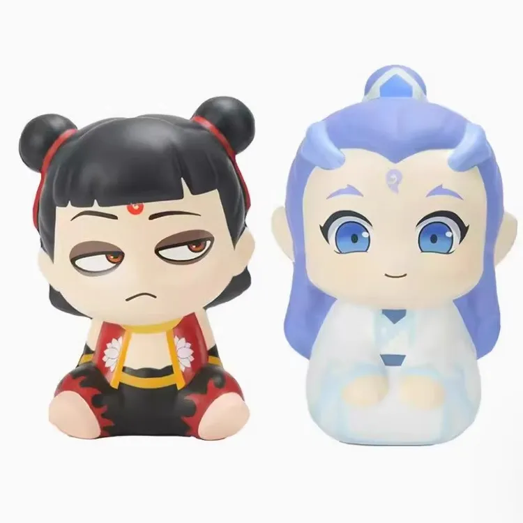 百亿票房电影(哪吒+敖丙)儿童玩具魔童闹海捏捏乐玩具慢回弹手办