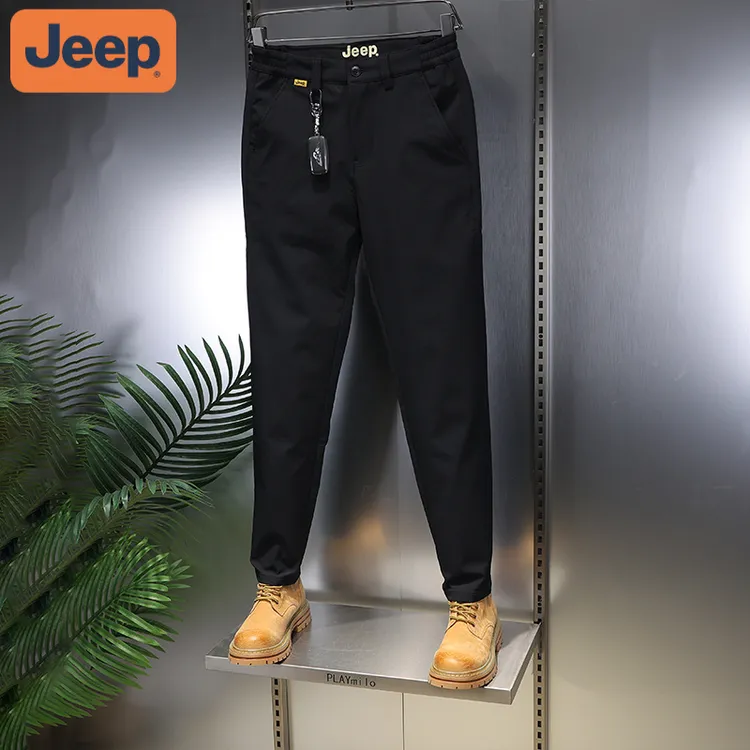 JEEP吉普2025时尚美式百搭痞帅运动长裤休闲裤百搭商务休闲男装