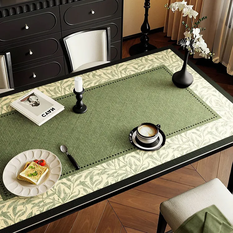 轻奢桌垫高级感梳妆台皮革防水茶几桌布卧室护肤化妆桌面保护垫子