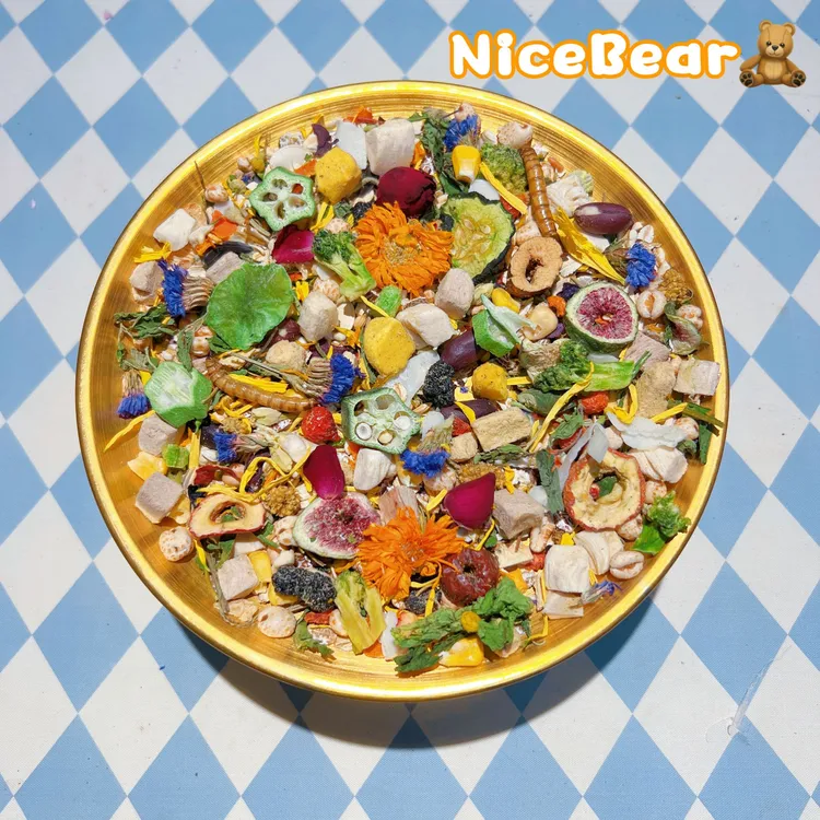 【柳州发货】金丝熊长肉美毛粮食仓鼠全阶营养主粮草本冻干粮食磨牙