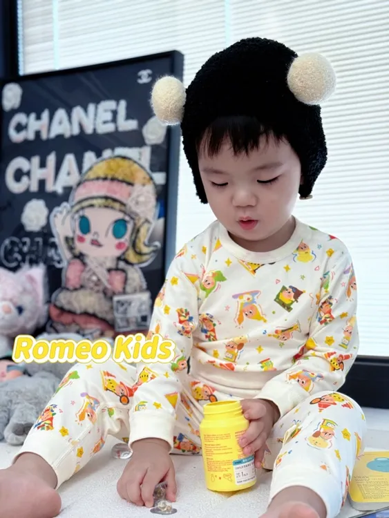 独家定制星星人男女宝春秋冬家居服套装幼儿家居服秋裤套装