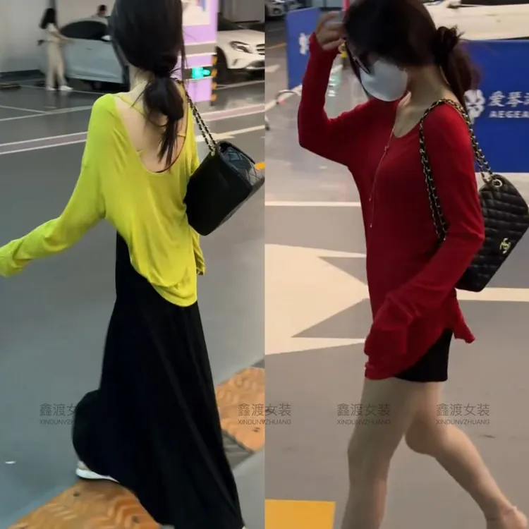 2025夏季新款时尚显瘦气质女士网红洋气两件套百搭款D5642