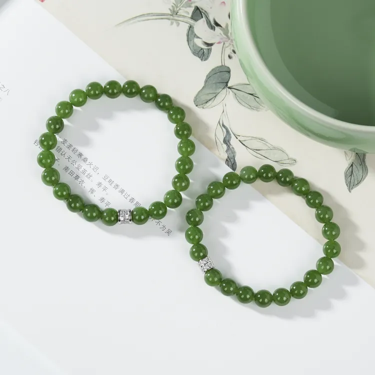 【云上叙】和田玉单圈手串-多样性发一件-约8mm-V56507-M（甄选）