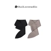 【柏栗良品】推荐好物~简约百搭针织保暖坑条围巾7493