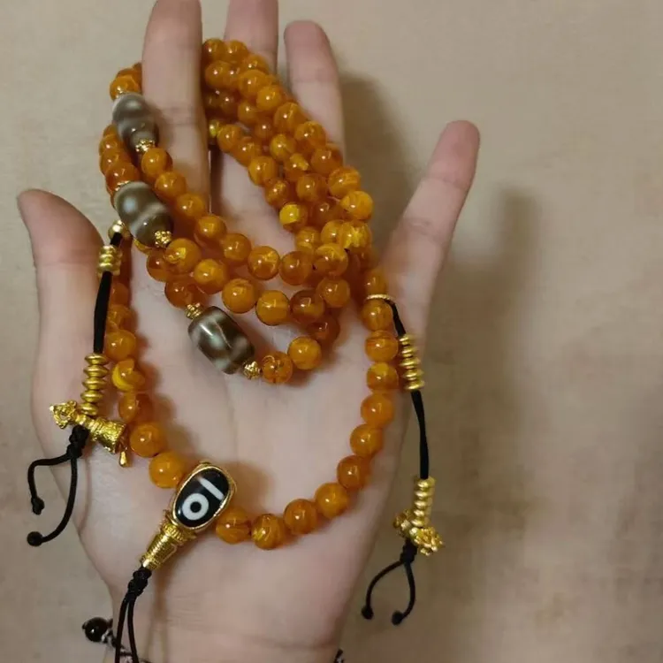 非金属亚克力手链 藏式饰品原创佛珠民族风