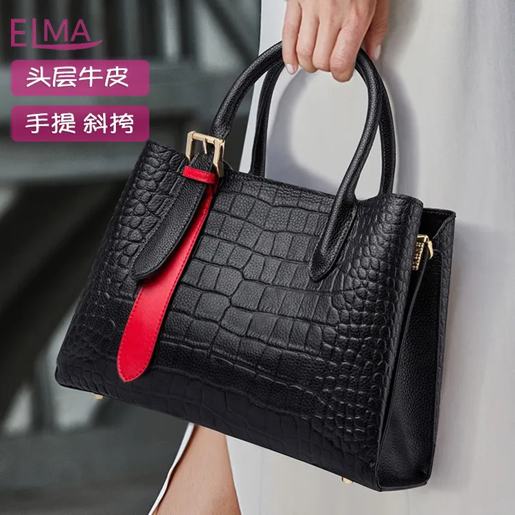 真皮女包高档女新款大容量妈妈女士包包时尚妈妈爆款手提包单肩包