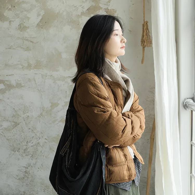 尘染·鹅绒·轻薄羽绒服女冬季新款95白鹅绒外套jn布衣同款鹅绒服