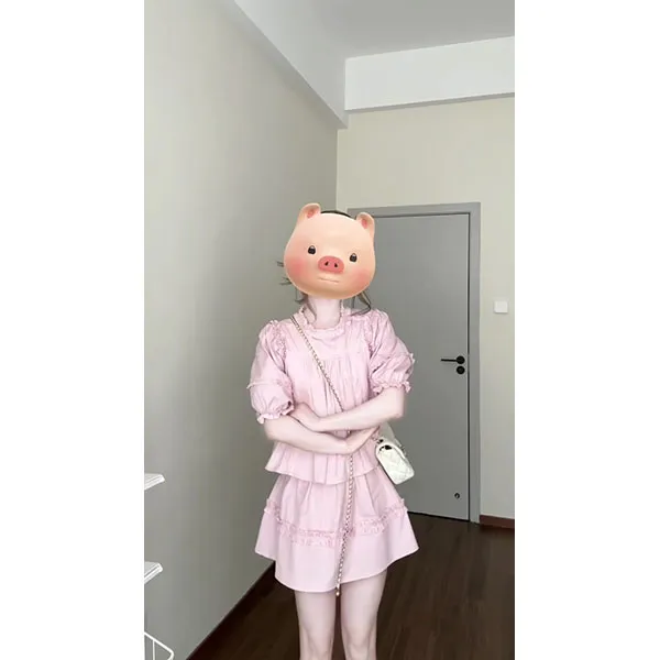 夏日漂亮小套装女2025新款穿搭法式粉色衬衫半身裙独特绝美两件套