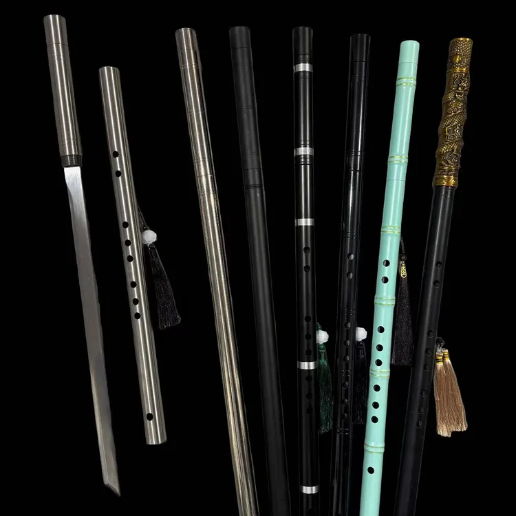 龙泉刀剑【箫笛唐横刀】一体成型可反接高锰钢唐横刀工艺品（未开刃）