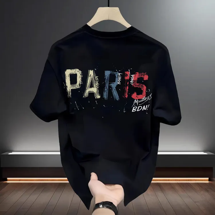 TUCANO/啄木鳥圆领通用男装T恤夏装运动潮流印花几何图案修身型