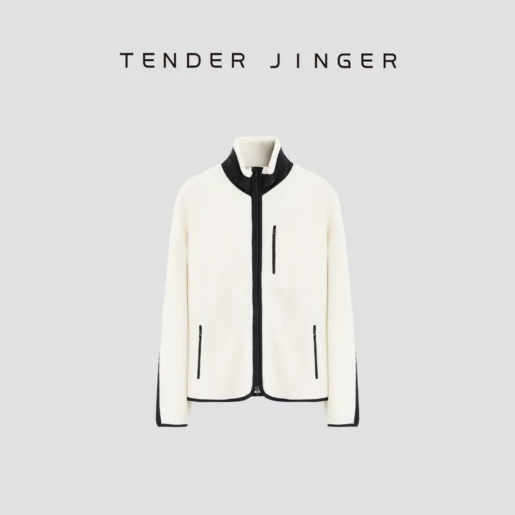 Tender Jinger｜轻暖锁温撞色立领羊毛外套T54JLL50139