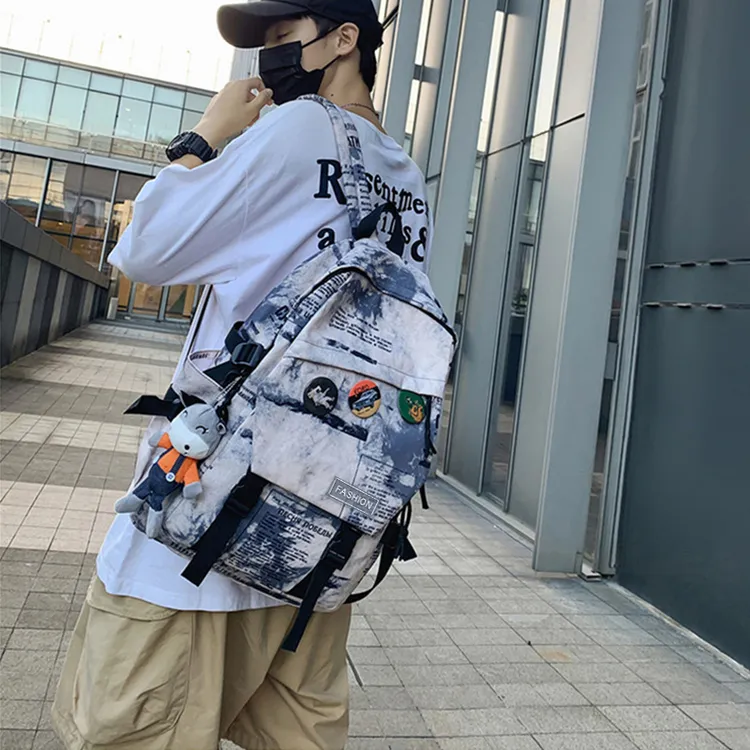 Calwan Keodh书包推荐初高中生学生背包时尚大气户外大容量双肩包