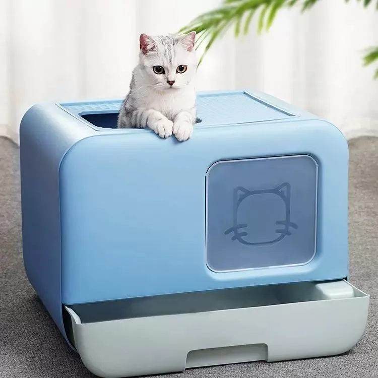 马尔代夫猫砂盆半封闭式防外贱除臭成幼猫咪布偶猫厕所宠物卫生间