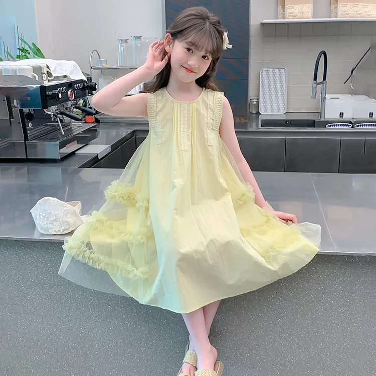 女童连衣裙夏季2025新款儿童高级感夏装漂亮裙子小女孩绝美公主裙