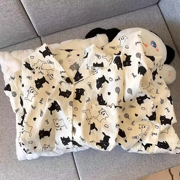 小猫奥利云朵棉睡衣秋冬季女款爆款2025新款家居服长袖长裤套装