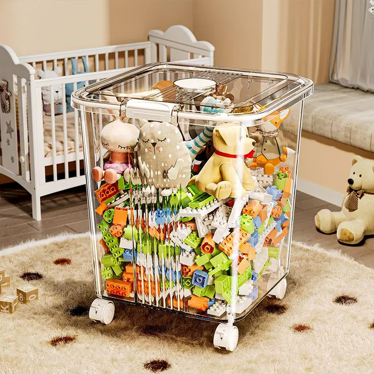 儿童玩具收纳箱大容量超大家用收纳桶玩偶娃娃乐高积木零食整理箱